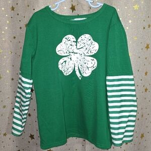 Green Clover Kids Longsleeve Shirt - Size 6/7